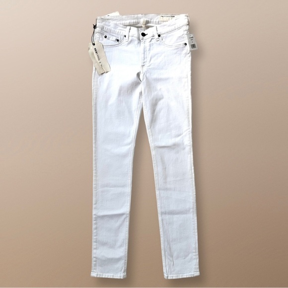 MSRP $195 Rag & Bone Blanc Skinny Jeans Size 30 - Picture 8 of 16